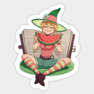 watermelon witch Sticker